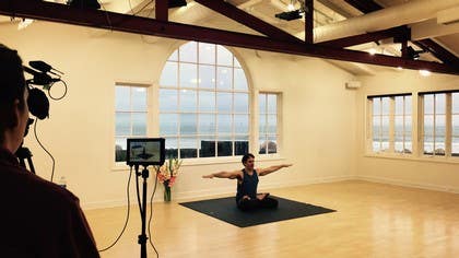 Filming our Pain Free Challenge