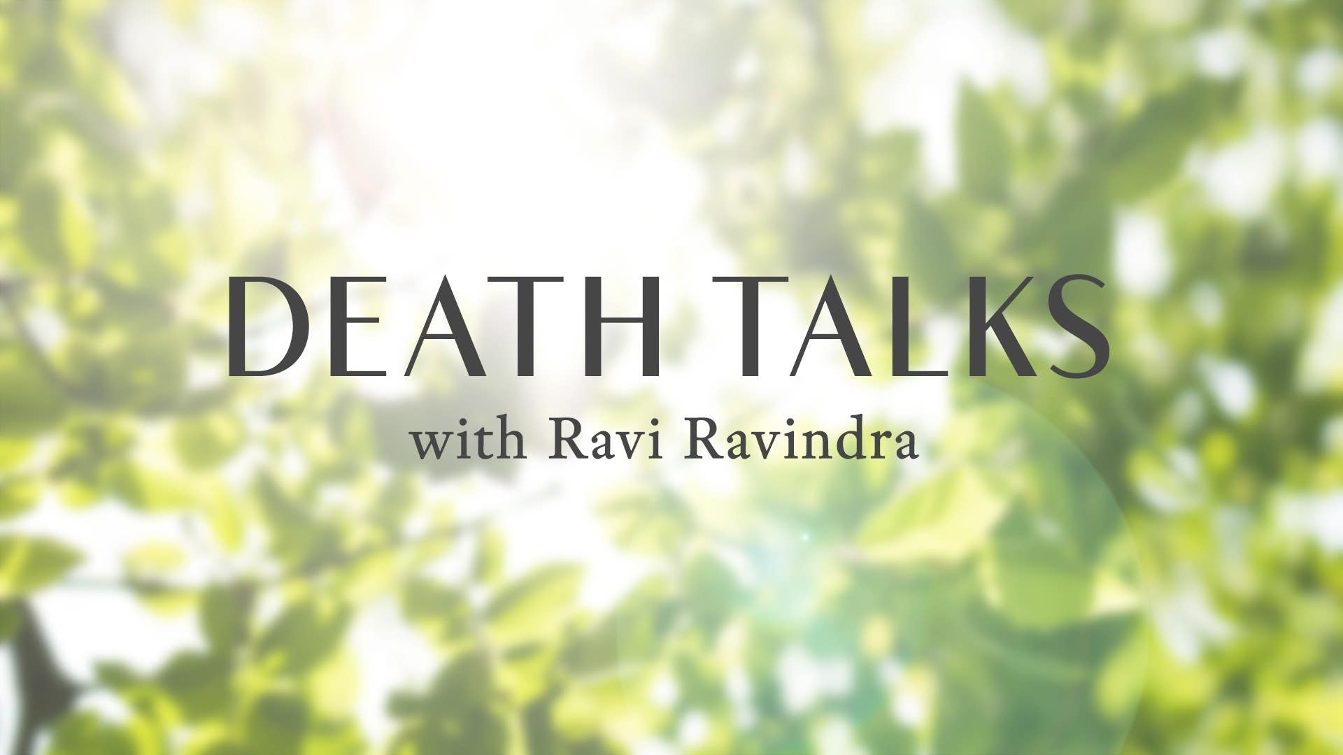 Death Talks with Ravi Ravindra Artwork